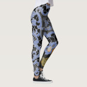 LEGGINGS-ANTIQUE-LEBERPATTER MIT SCHALTFLÄCHEN LEGGINGS (Rechts)