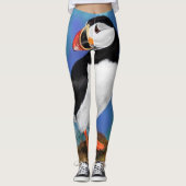 Leggings "Atlantic Puffin Bird" - Malerei (Vorderseite)