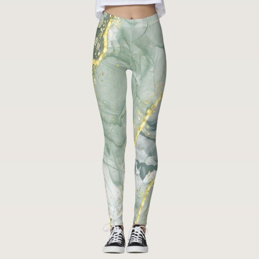 Leggings aus Alkoholfarbe (Vorderseite)
