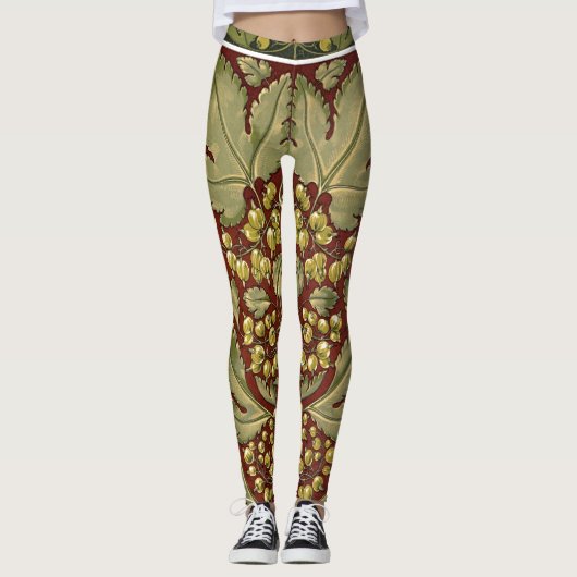 Leggings aus antikem Leaf (Vorderseite)