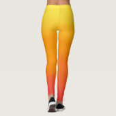 Leggings aus gelb, orange und rot (Rückseite)