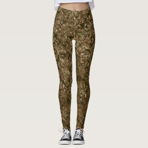 Leggings aus Gold, gequetscht