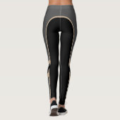 Leggings aus Gold/Platinum/Black Side Band (Rückseite)