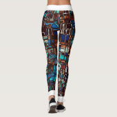 Leggings aus Hartglas mit weißem Trimm (Rückseite)