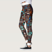 Leggings aus Hartglas mit weißem Trimm (Links)