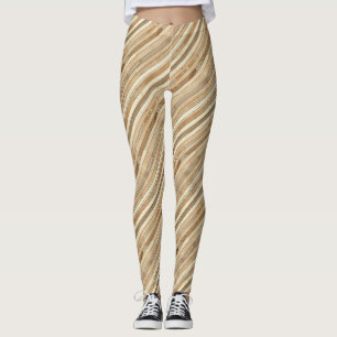 Leggings aus Holztextur