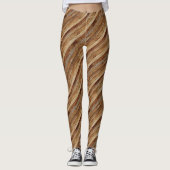 Leggings aus Holztextur (Vorderseite)
