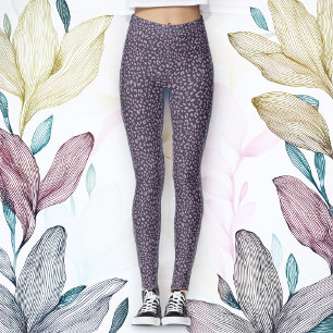 Leggings aus Leopard und Lavendel