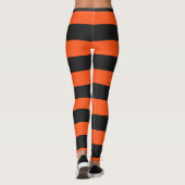 Leggings aus Orange und Dunkelgrauem Halloween (Rückseite)