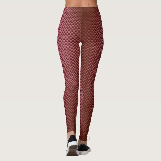Leggings aus rosa Kohlefaser (Rückseite)
