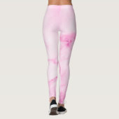 Leggings aus rosa Marmor (Rückseite)