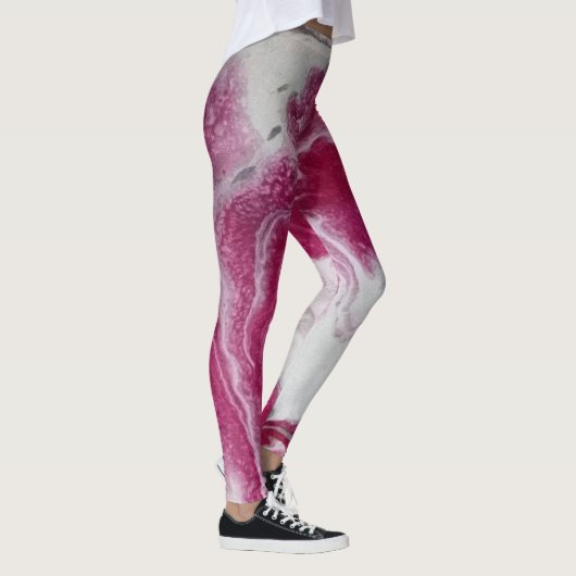 Leggings aus rosa Marmor (Rechts)