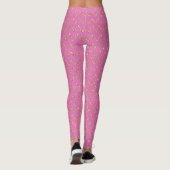Leggings aus rosa und goldfarbenen Glitzer (Rückseite)