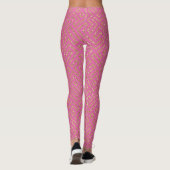 Leggings aus rosa und goldfarbenen Glitzer (Rückseite)