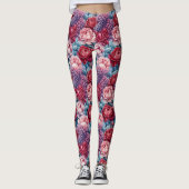 Leggings aus rosa und violett (Vorderseite)