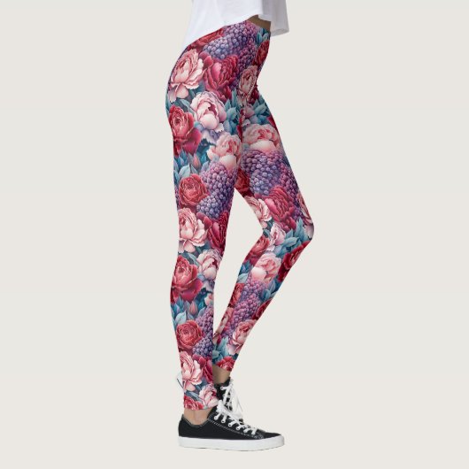 Leggings aus rosa und violett (Rechts)