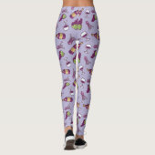 Leggings aus Rotwein (Rückseite)