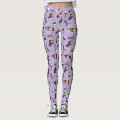 Leggings aus Rotwein (Vorderseite)