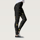 Leggings aus Schwarz und Gold (Rechts)