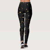 Leggings aus Schwarz und Gold (Rückseite)
