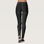Leggings aus schwarzem Grunge (Rückseite)