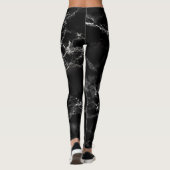 Leggings aus schwarzem Marmor (Rückseite)