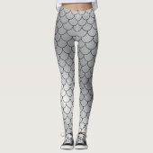 Leggings aus Silber und Schwarz (Vorderseite)