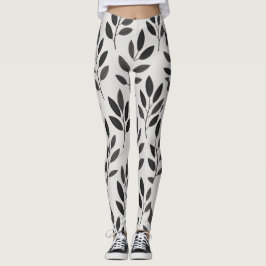 Leggings aus weißem Leaf | Ai Design