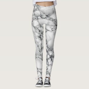 Leggings aus weißem Marmor