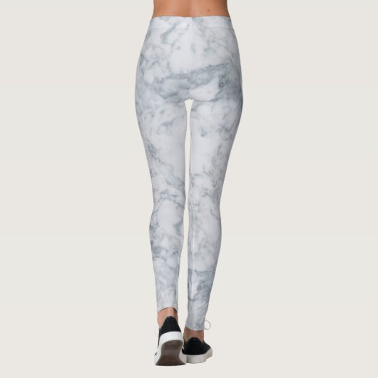 Leggings aus weißem Marmor (Rückseite)