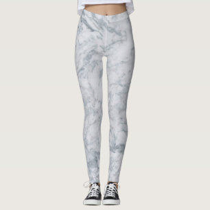 Leggings aus weißem Marmor