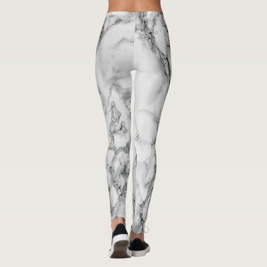 Leggings aus weißem Marmor (Rückseite)