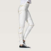 Leggings aus weißem Marmor und Gold (Rechts)