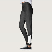 Leggings aus weißem Silhouette, digitales Schwarze (Links)