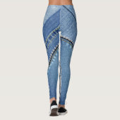 Leggings azul jean con texturas diferentes (Rückseite)