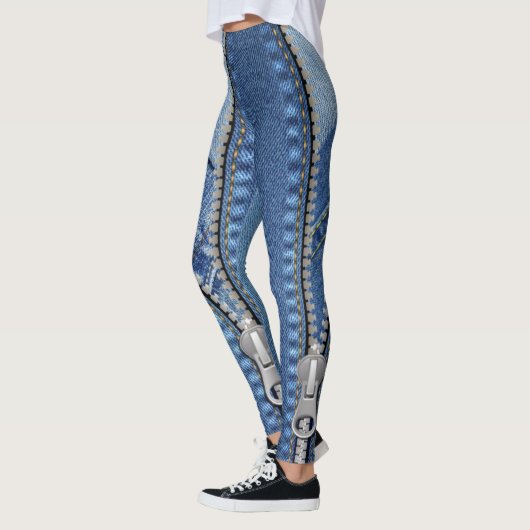 Leggings azul jean con texturas diferentes (Links)