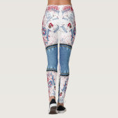 Leggings azul jeans con cortes (Rückseite)