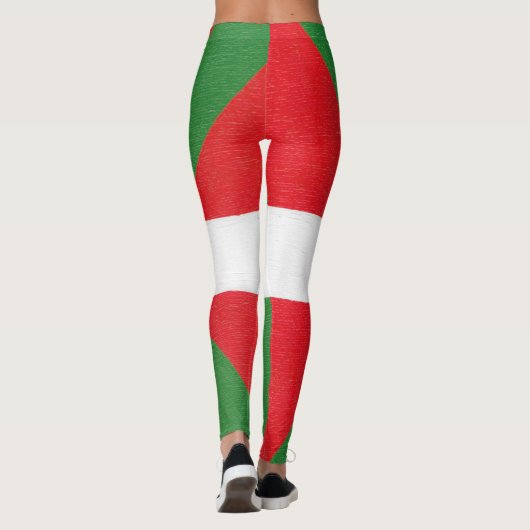 Leggings - baskische Flagge (Rückseite)