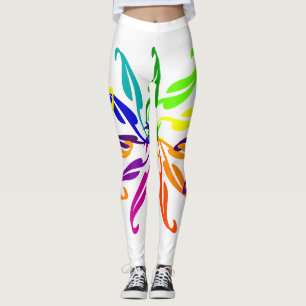 Leggings - belaubtes Farbrad