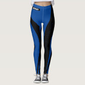 Leggings Black Royal Blue (Vorderseite)