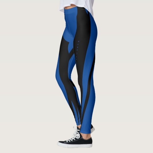 Leggings Black Royal Blue (Links)