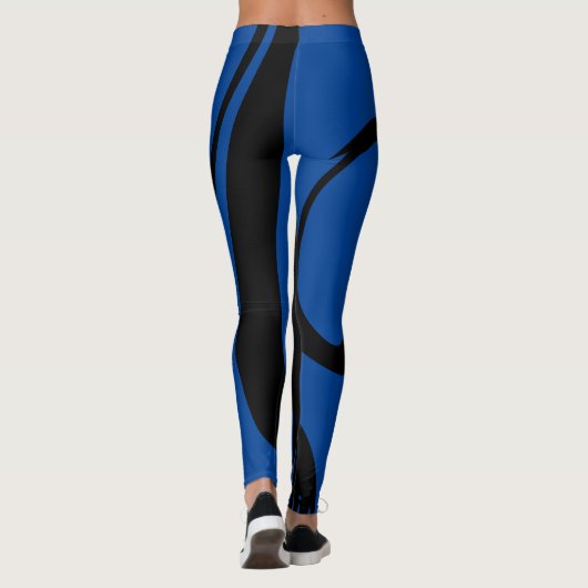 Leggings Black Royal Blue (Rückseite)