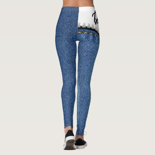 leggings blanco con azul jeans (Rückseite)