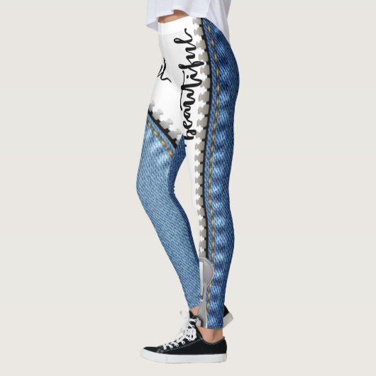 leggings blanco con azul jeans (Links)