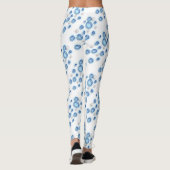 Leggings - Blasen in blau (Rückseite)