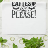 Leggings Blätter Lattes Halloween Herbst Kaffee De Geschirrtuch (Gefaltet)