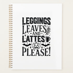 Leggings Blätter Lattes Halloween Herbst Kaffee De Planer