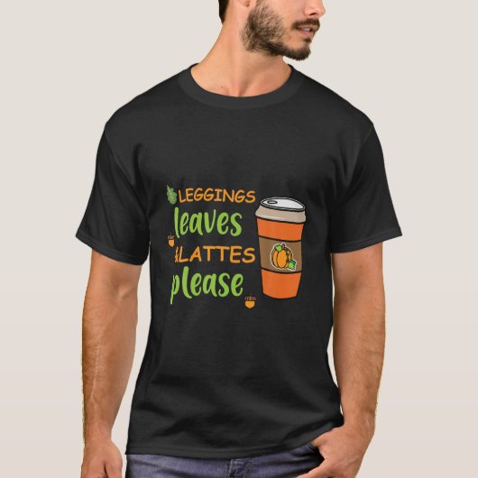 Leggings Blätter T-Shirt (Vorderseite)