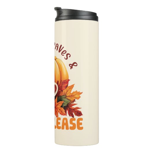 Leggings. Blätter und Latten bitte Thermosbecher (Nach rechts gedreht)