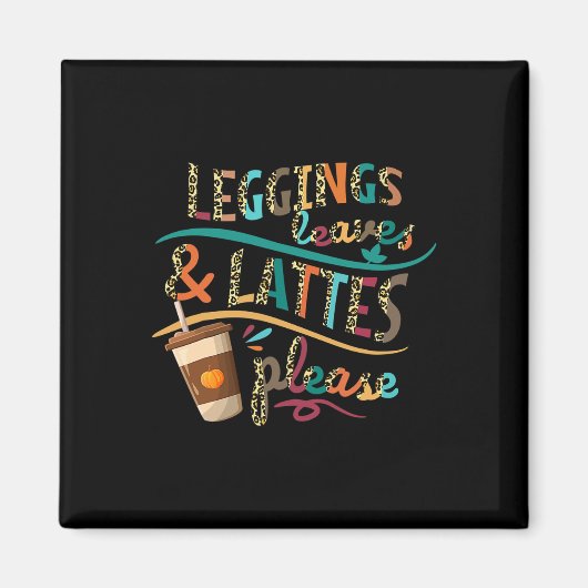 Leggings Blätter und Latten Bitte Vintagen Pumpkin Magnet (Vorne)